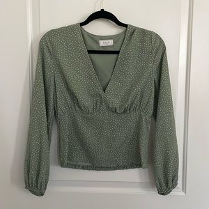 SAGE The Label Puff Sleeve Top